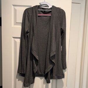The Limited Charcoal Open Front Cardigan